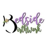 A logo for bedside birthwork, an infant birth program.