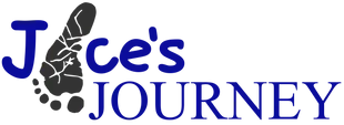 A blue and black logo for the " news journal ".