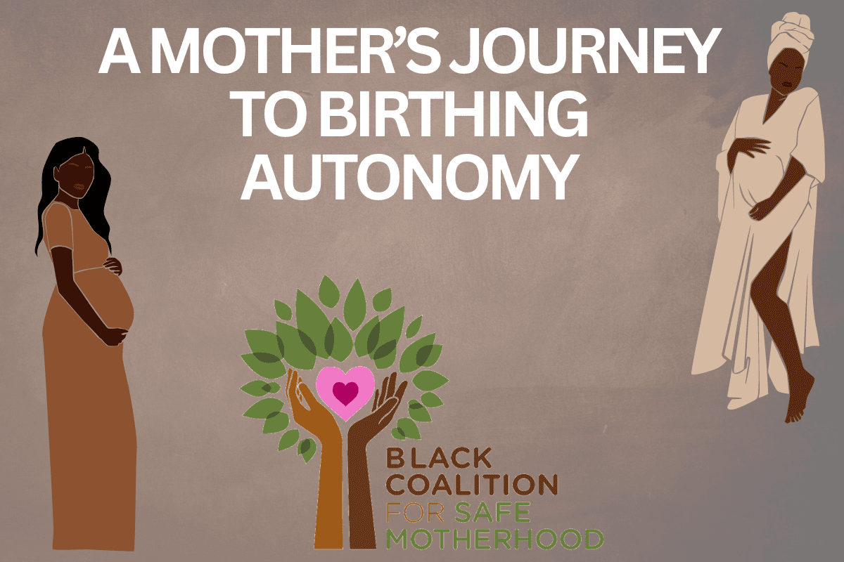 A picture of the mother 's journey to birthing autonomy.